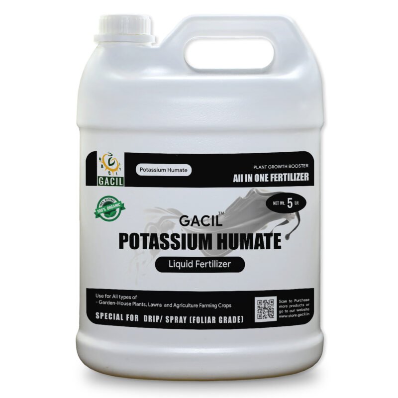 GACIL® Premium Potassium Humate (Humic acid) Organic Fertilizer 5 L